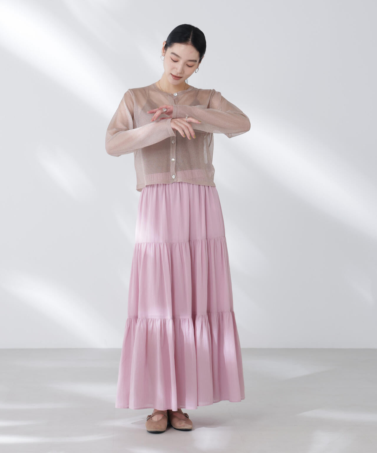 BAUM UND PFERDGARTEN/Glitter Knit カーディガン 6715222058