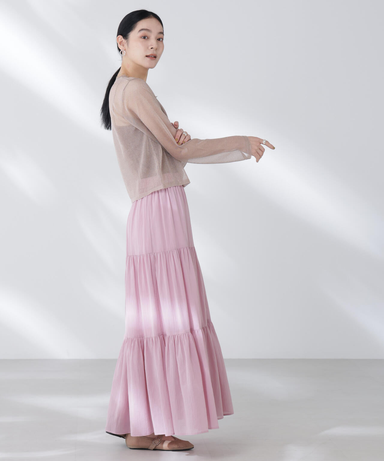 BAUM UND PFERDGARTEN/Glitter Knit カーディガン 6715222058