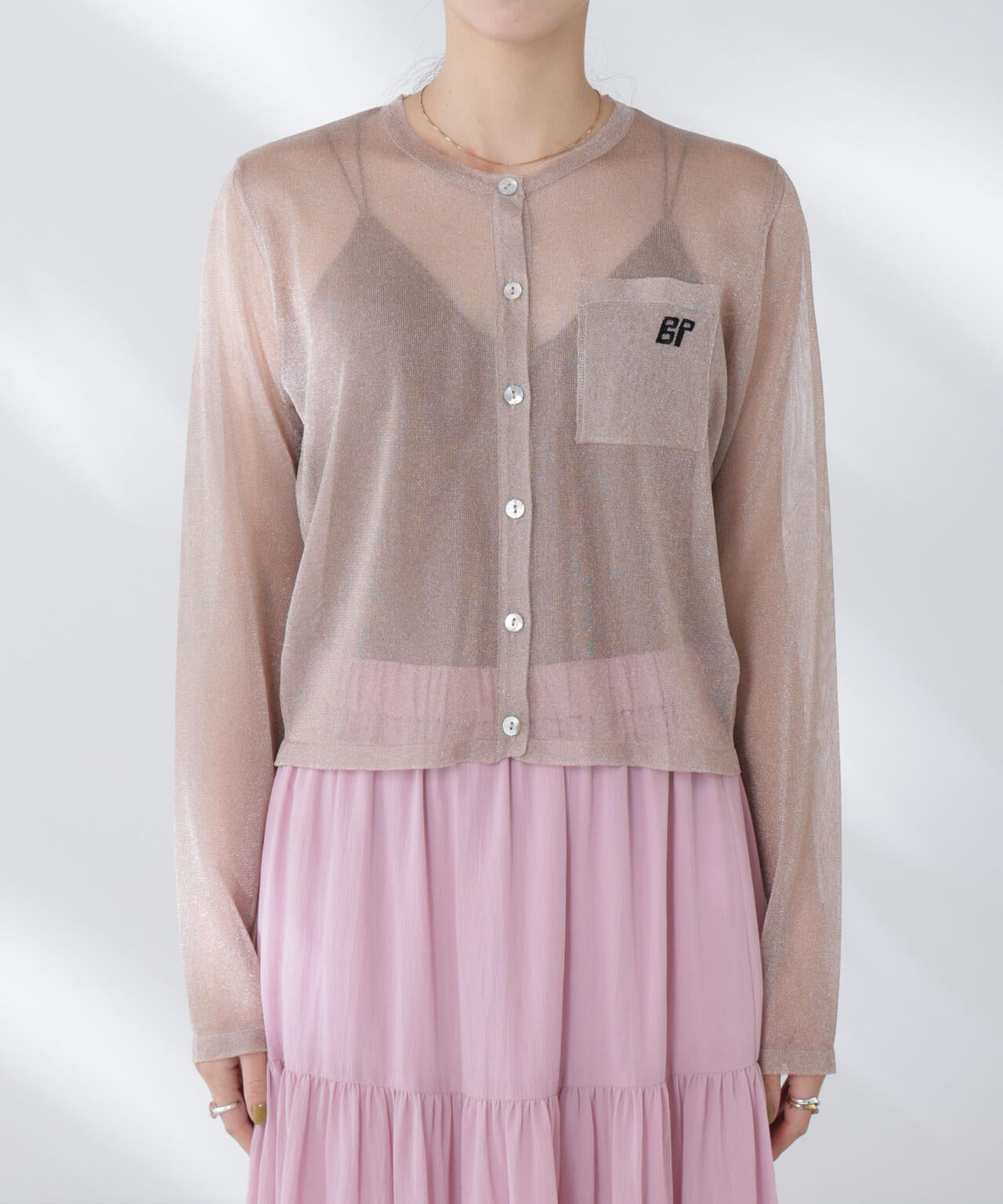BAUM UND PFERDGARTEN/Glitter Knit カーディガン 6715222058
