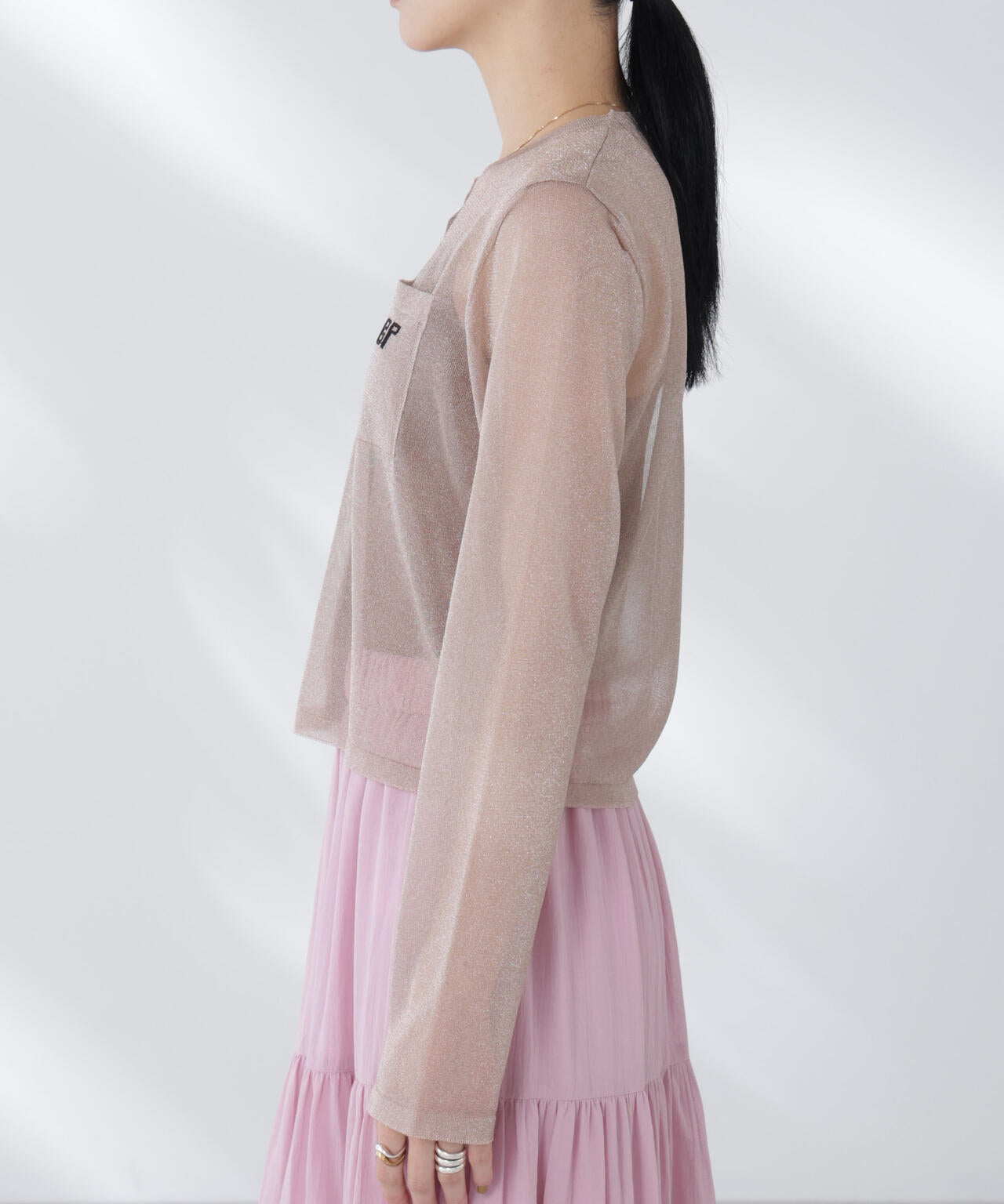 BAUM UND PFERDGARTEN/Glitter Knit カーディガン 6715222058