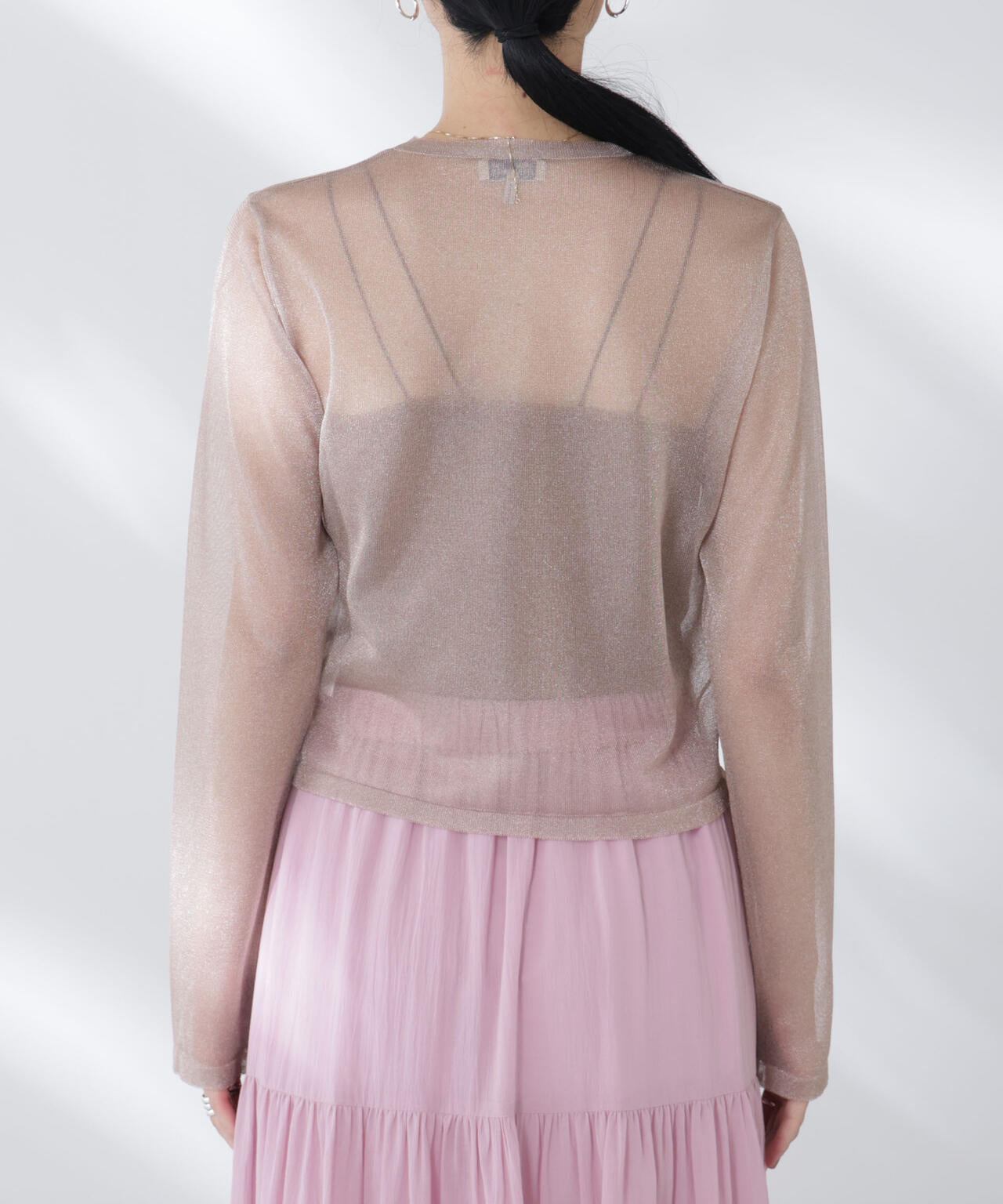 BAUM UND PFERDGARTEN/Glitter Knit カーディガン 6715222058
