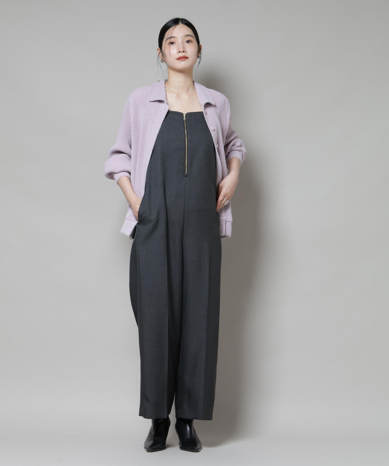 Gongdid Design/Knit pleated cardigan 6715222060