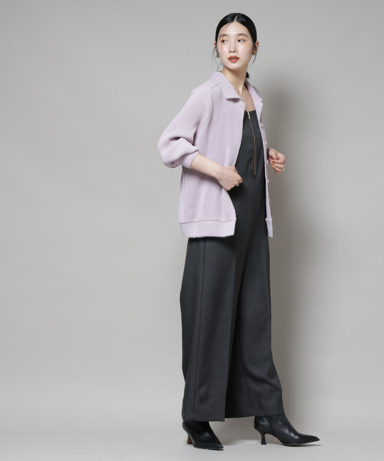 Gongdid Design/Knit pleated cardigan 6715222060
