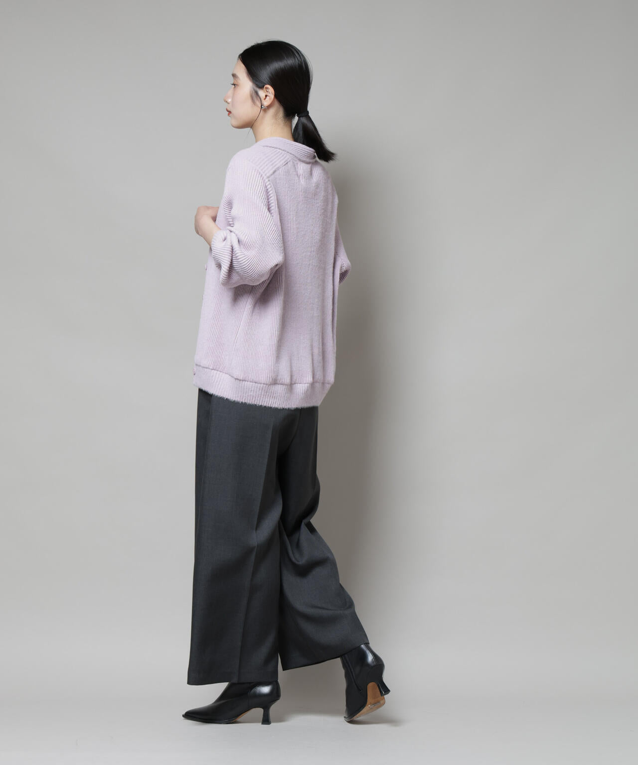 Gongdid Design/Knit pleated cardigan 6715222060