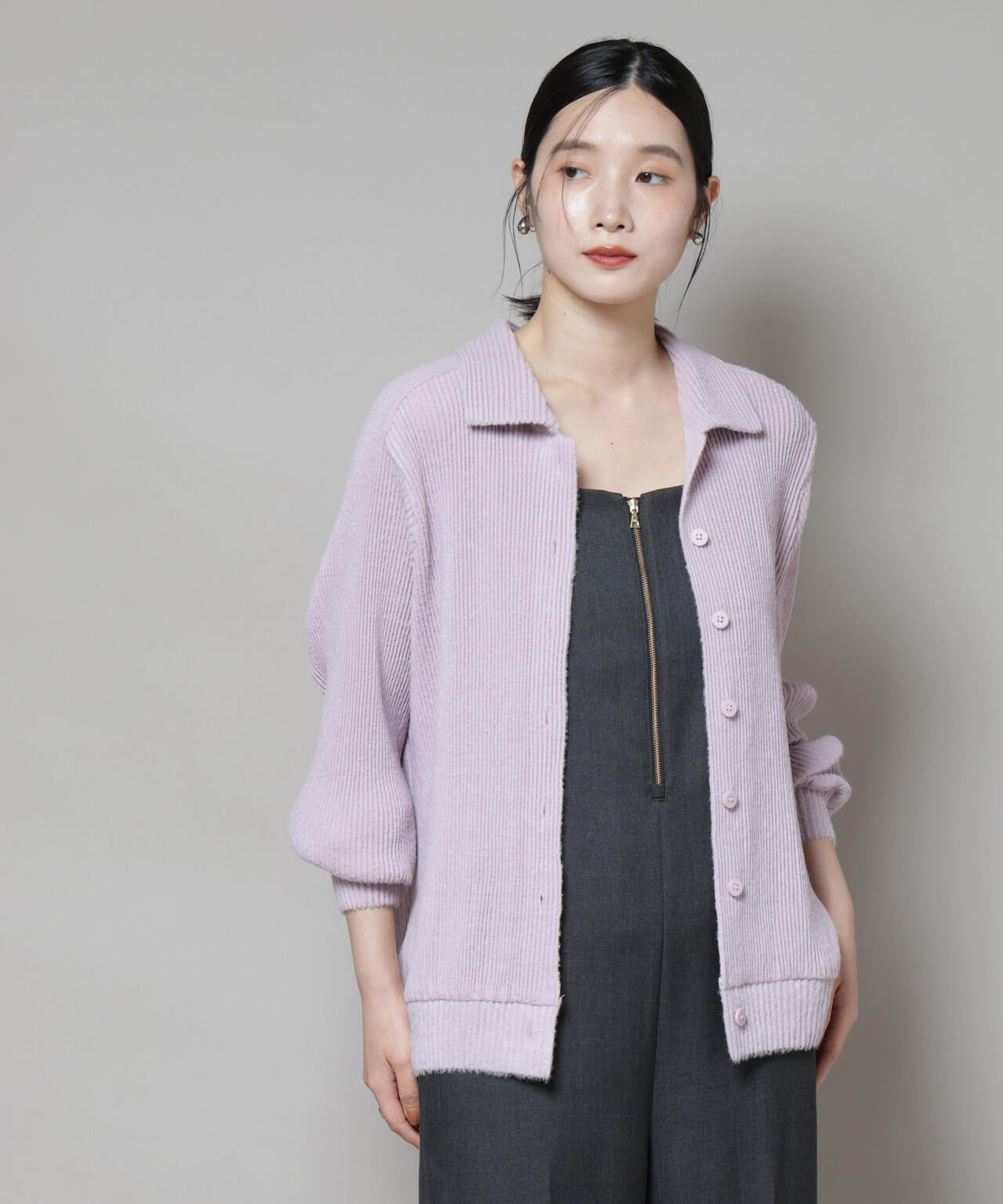 Gongdid Design/Knit pleated cardigan 6715222060