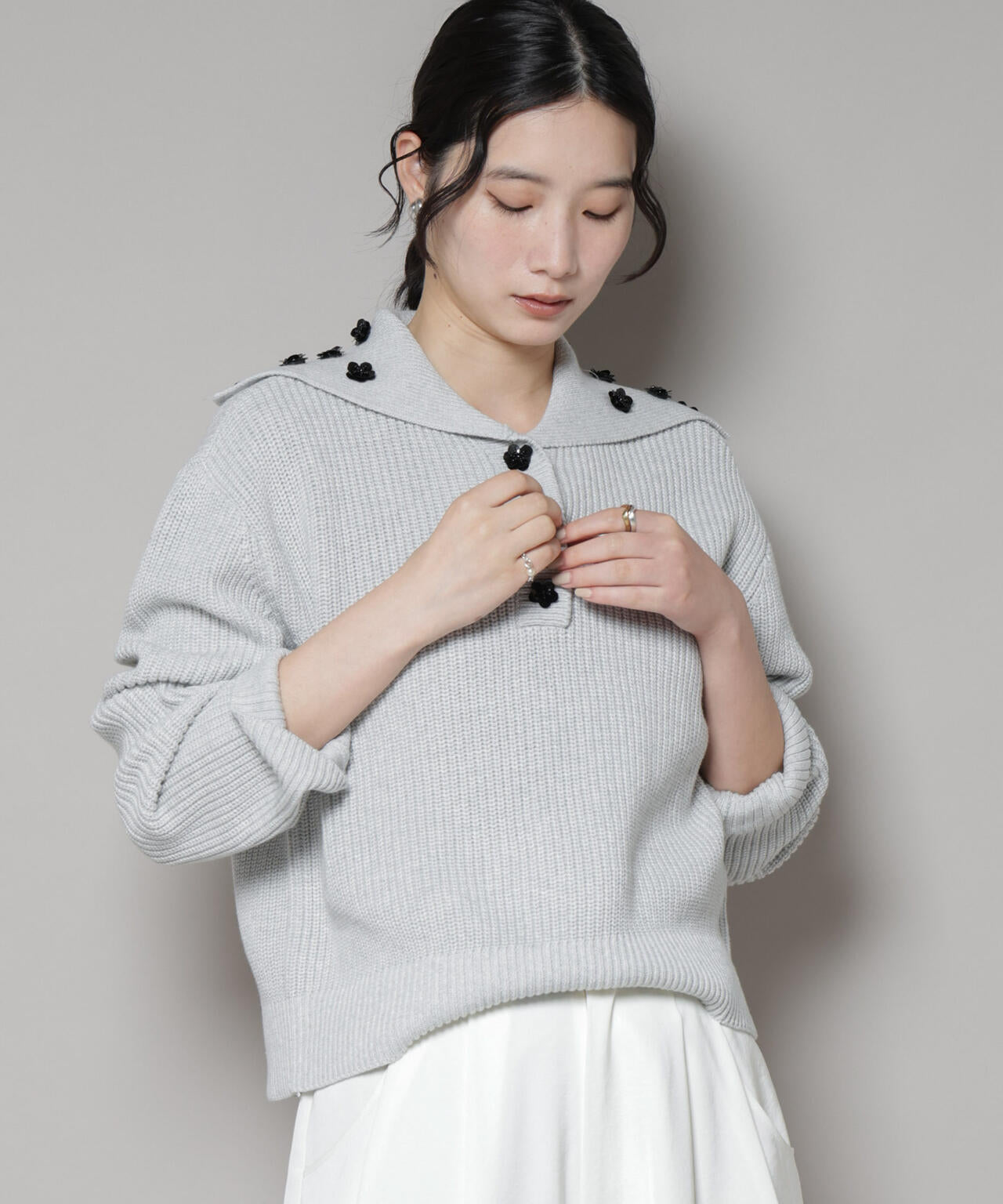 BAUM UND PFERDGARTEN/Cotton Knit セーラーニット 6715222061