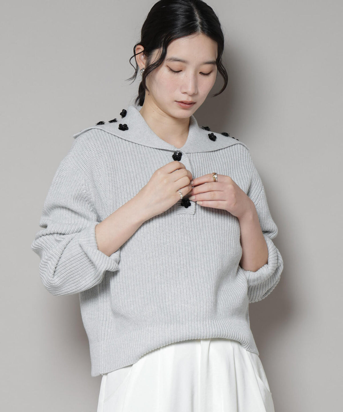 BAUM UND PFERDGARTEN/Cotton Knit セーラーニット 6715222061