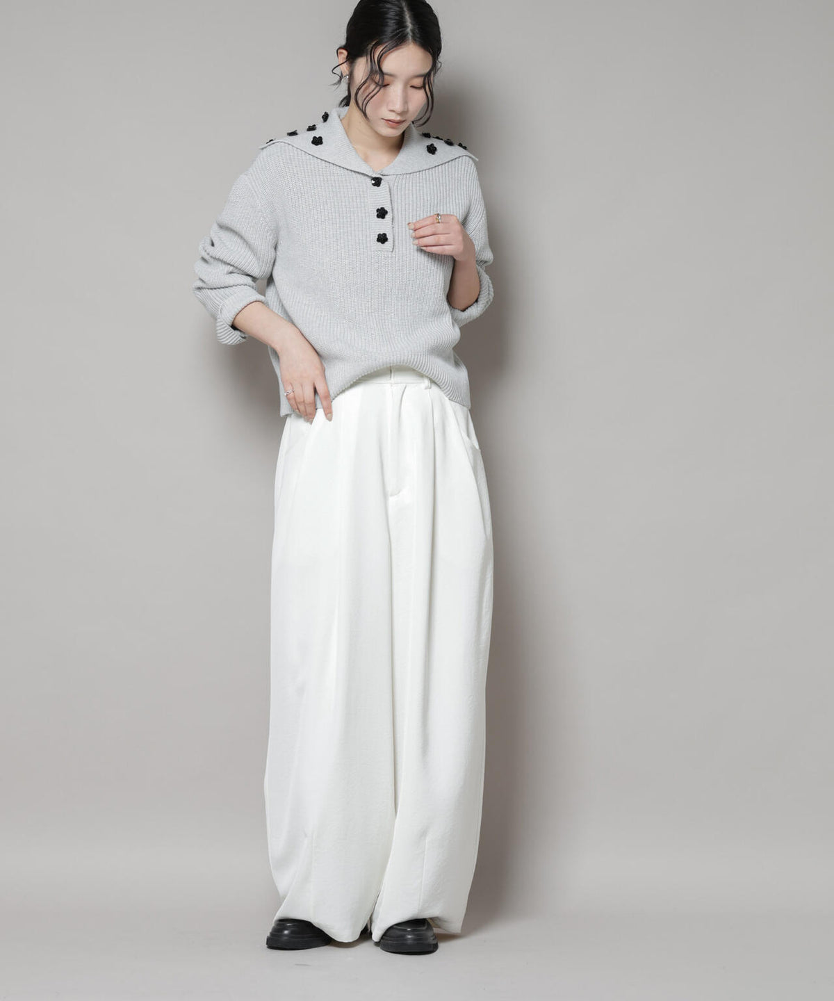 BAUM UND PFERDGARTEN/Cotton Knit セーラーニット 6715222061