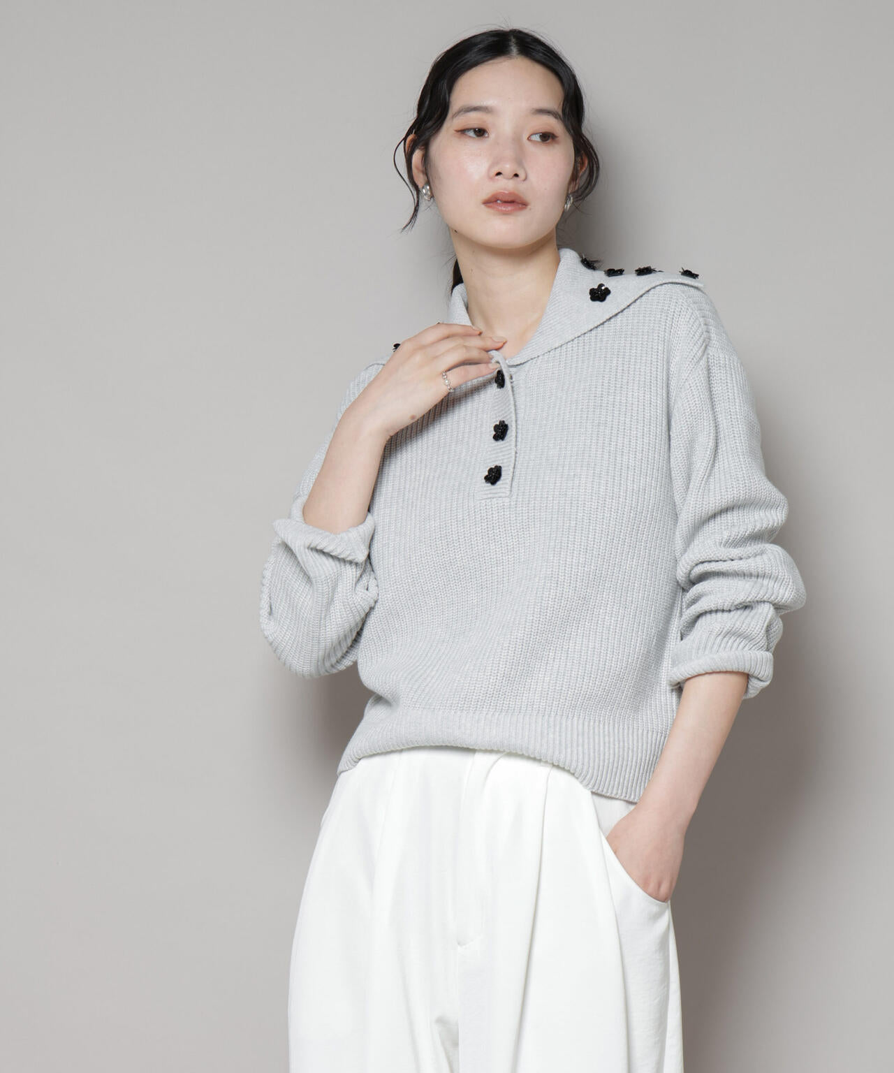 BAUM UND PFERDGARTEN/Cotton Knit セーラーニット 6715222061