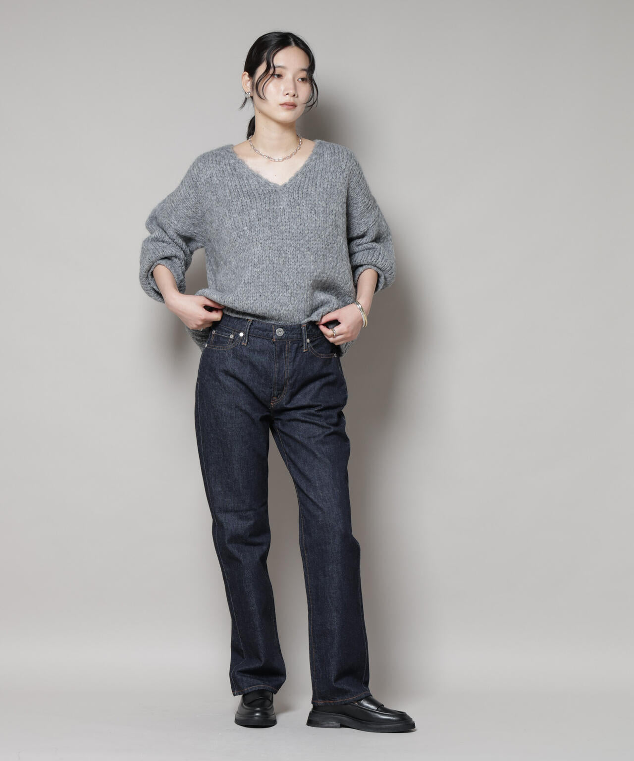 TRICOTS JEAN MARC/Vネックプルオーバー 6715222062