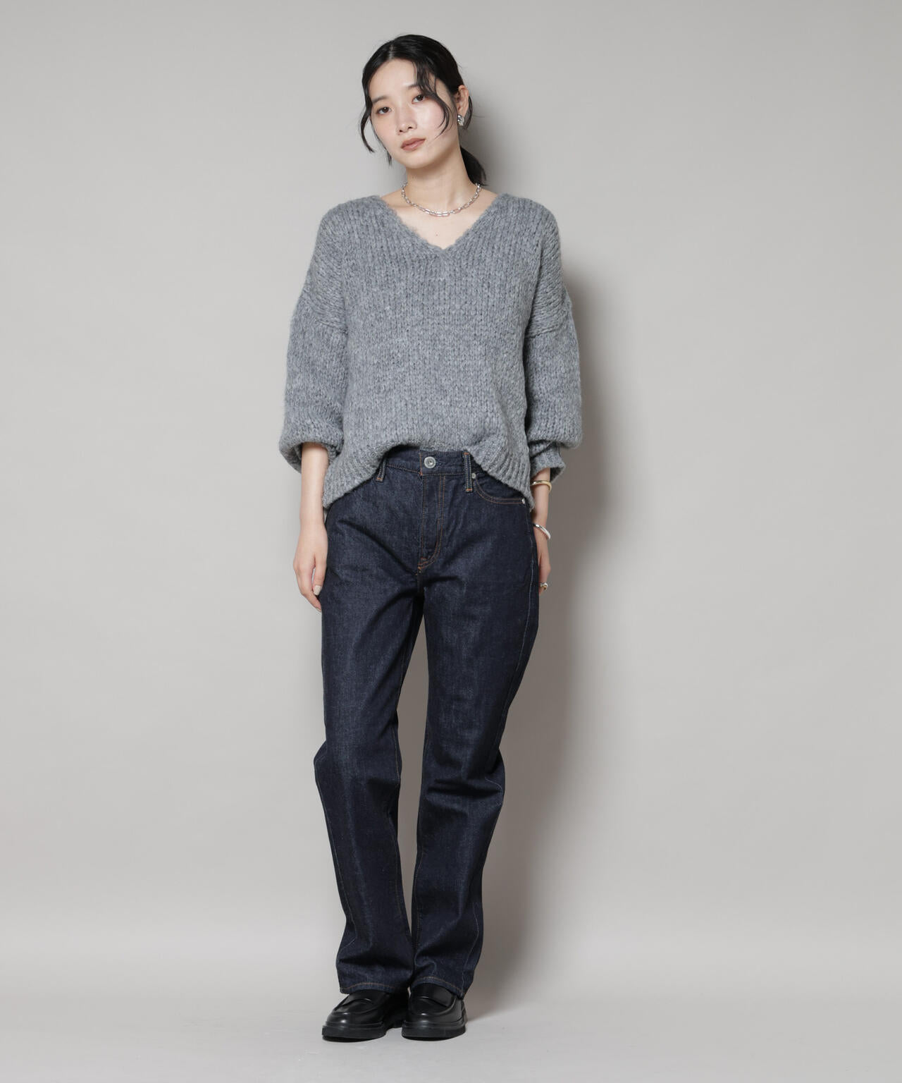 TRICOTS JEAN MARC/Vネックプルオーバー 6715222062