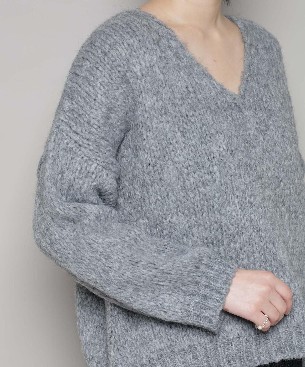 TRICOTS JEAN MARC/Vネックプルオーバー 6715222062