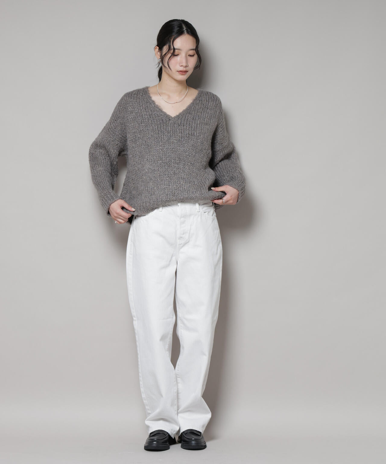 TRICOTS JEAN MARC/Vネックプルオーバー 6715222062