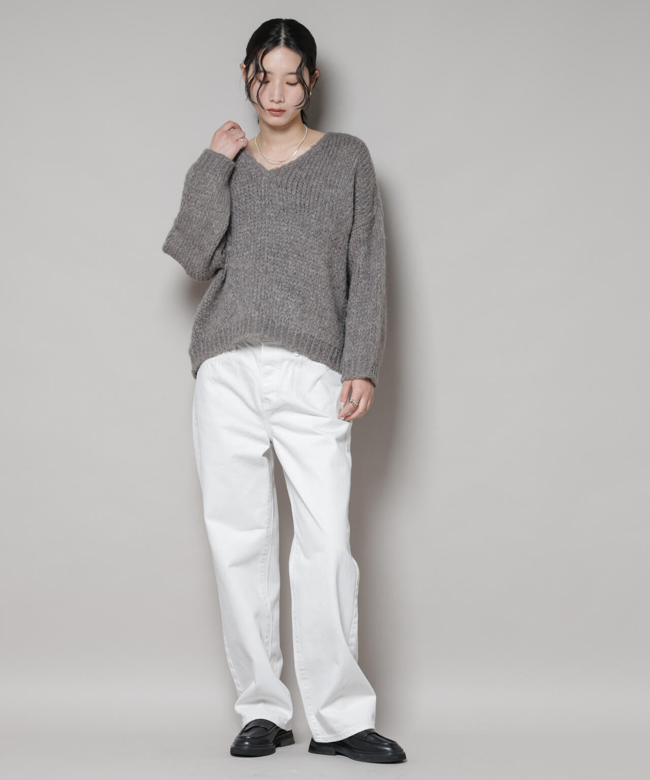 TRICOTS JEAN MARC/Vネックプルオーバー 6715222062