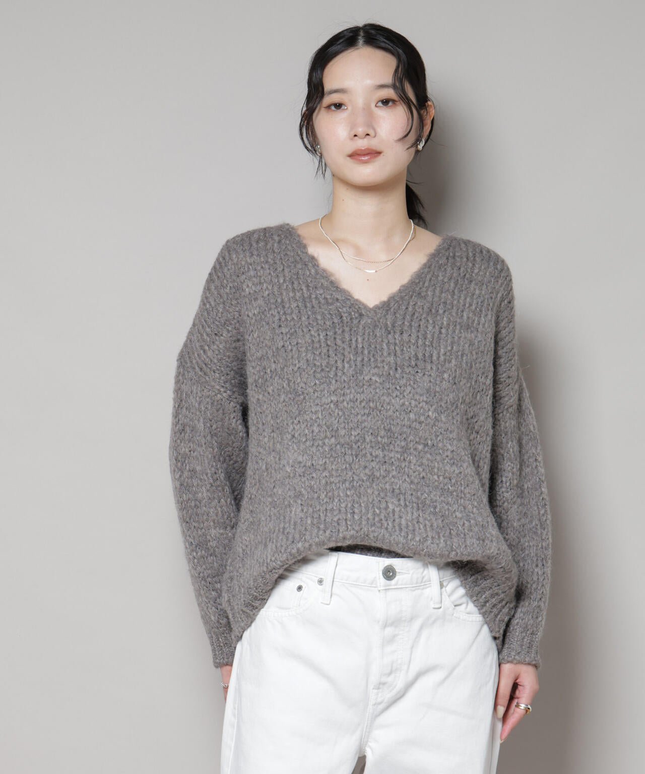 TRICOTS JEAN MARC/Vネックプルオーバー 6715222062