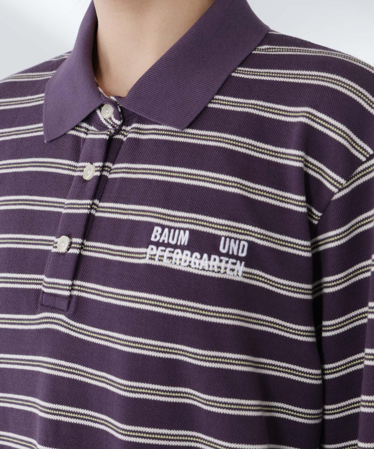 BAUM UND PFERDGARTEN/Cotton Pique 長袖ポロシャツ 6715223036