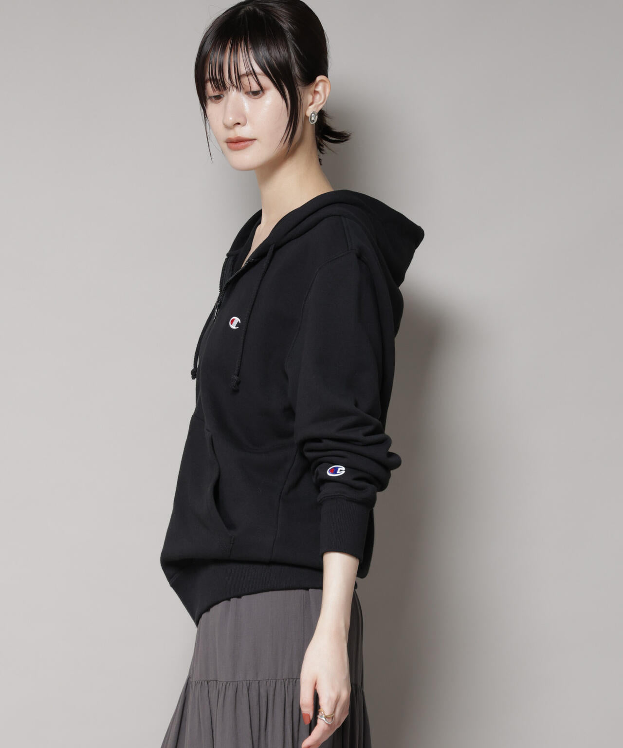 Champion/ZIP HOODED SWEATSHIRT 6715223038