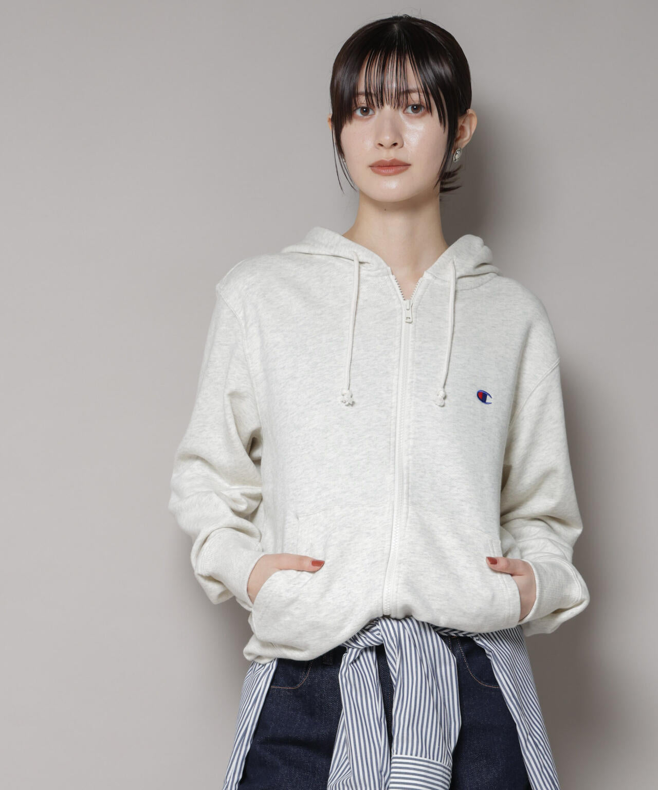 Champion/ZIP HOODED SWEATSHIRT 6715223038