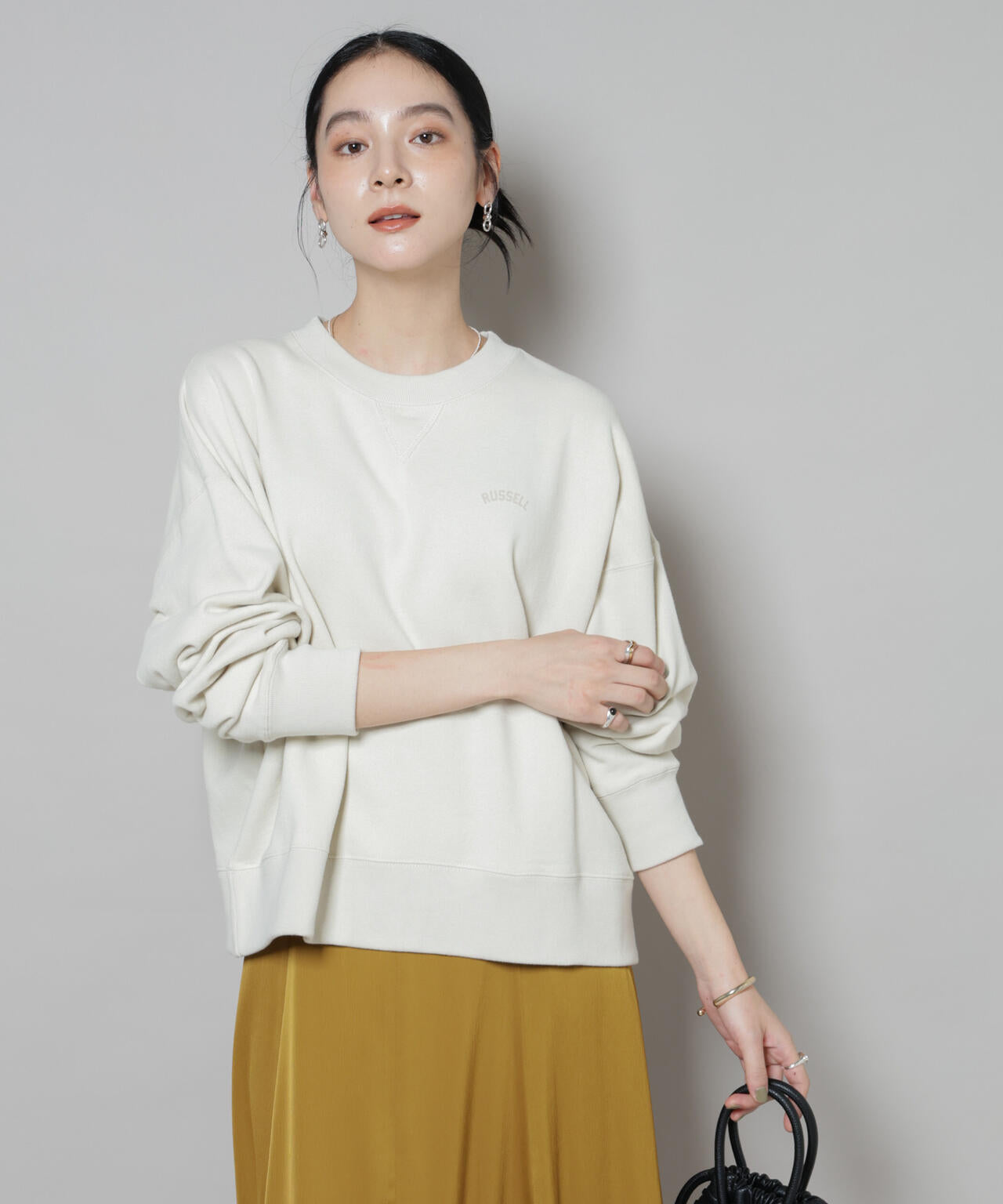 RUSSELL ATHLETIC/別注 Mini Logo Crewneck Sweat 6715223053