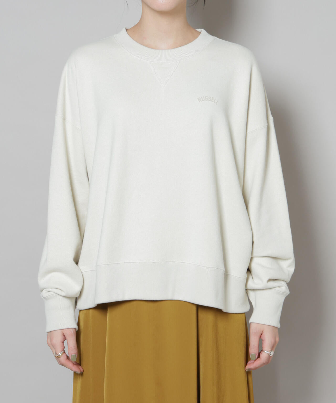 RUSSELL ATHLETIC/別注 Mini Logo Crewneck Sweat 6715223053