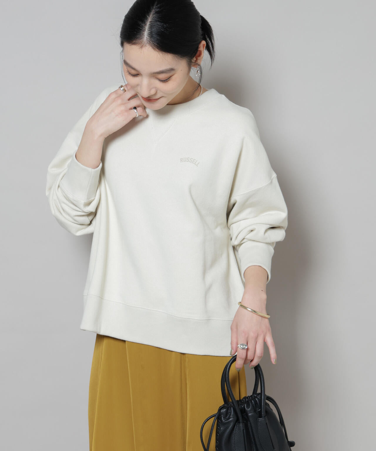 RUSSELL ATHLETIC/別注 Mini Logo Crewneck Sweat 6715223053