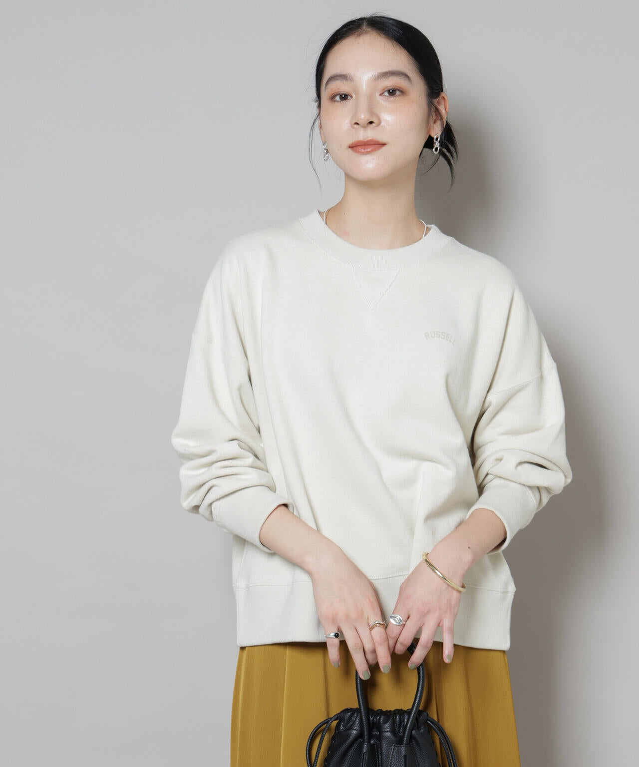 RUSSELL ATHLETIC/別注 Mini Logo Crewneck Sweat 6715223053