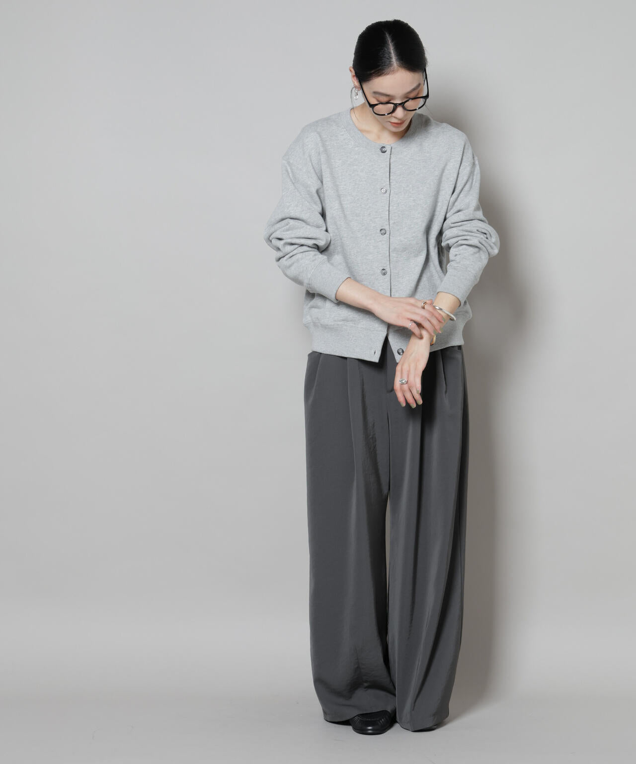 RUSSELL ATHLETIC/別注 Mini Logo Sweat Cardigan 6715223054