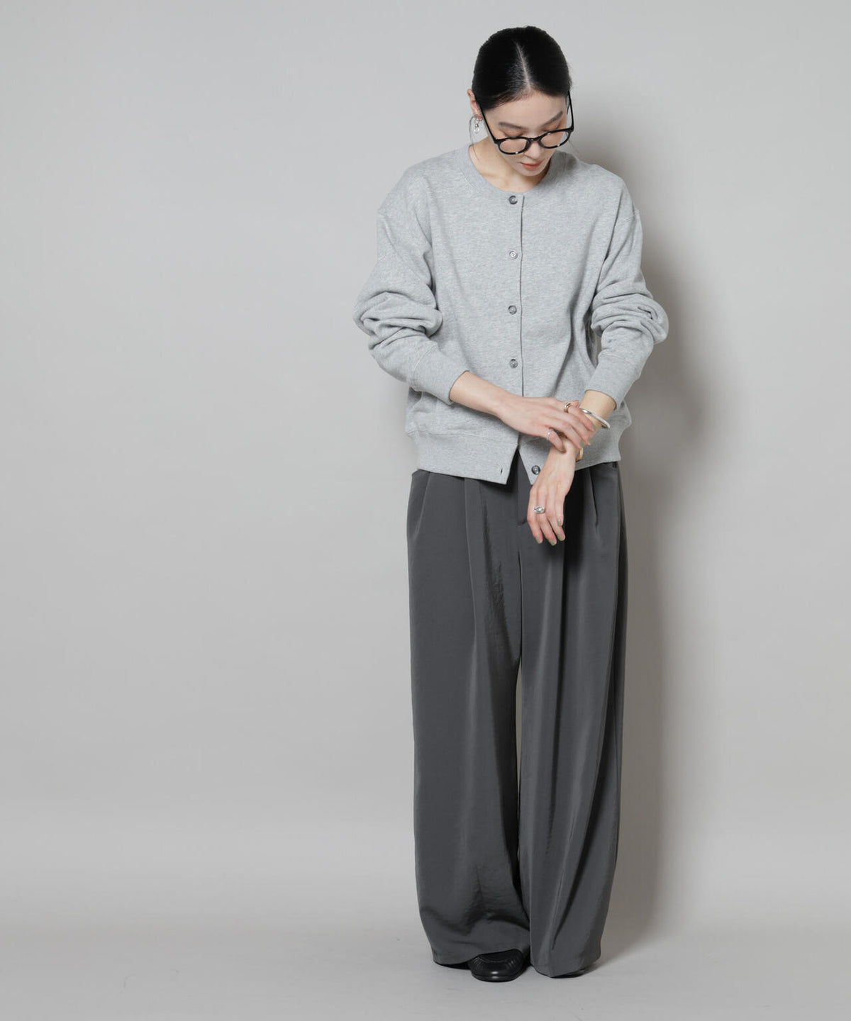 RUSSELL ATHLETIC/別注 Mini Logo Sweat Cardigan 6715223054