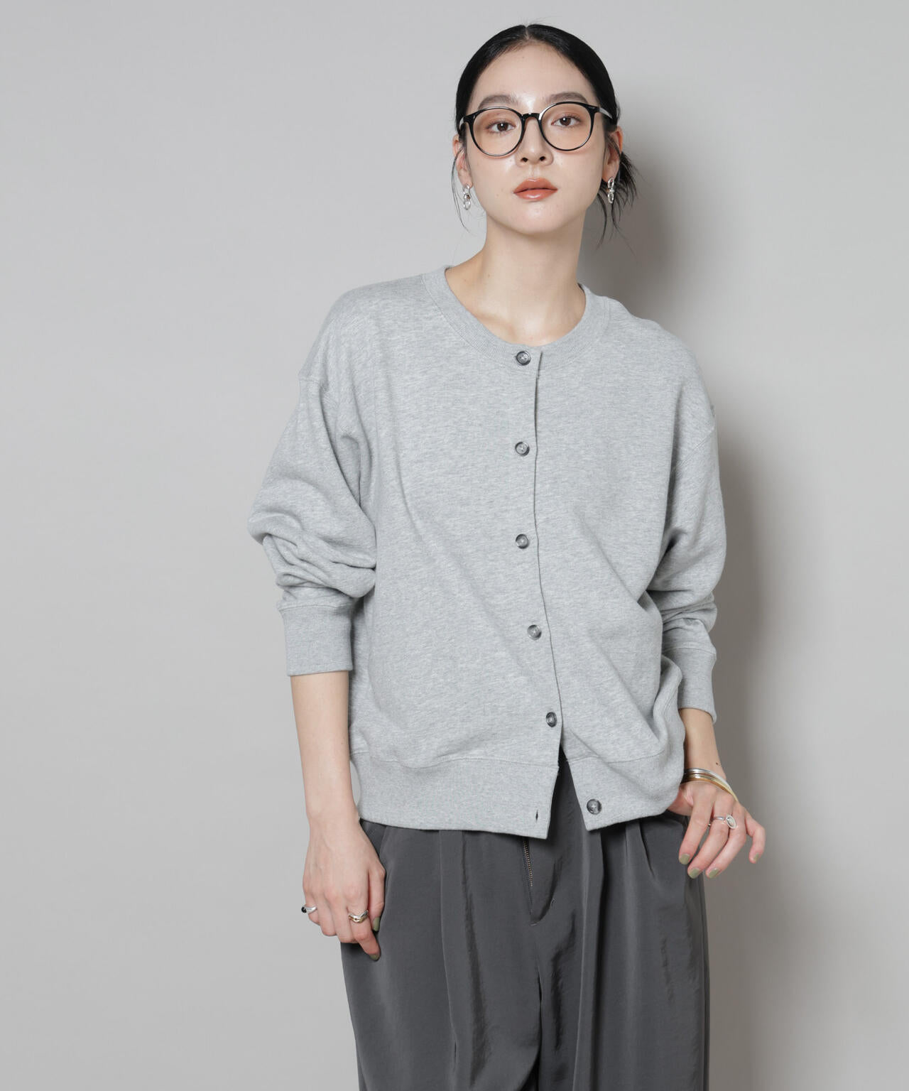 RUSSELL ATHLETIC/別注 Mini Logo Sweat Cardigan 6715223054