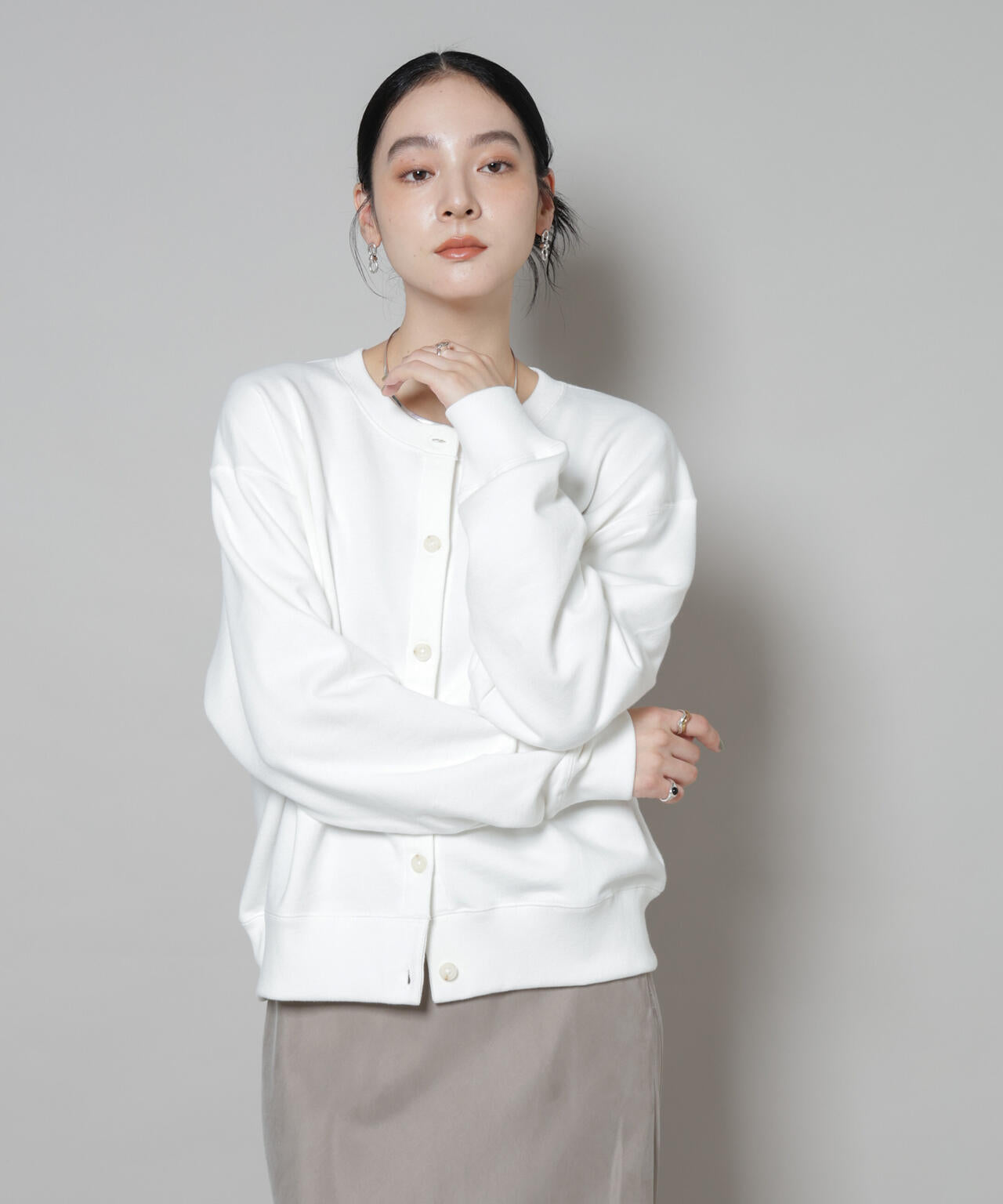 RUSSELL ATHLETIC/別注 Mini Logo Sweat Cardigan 6715223054