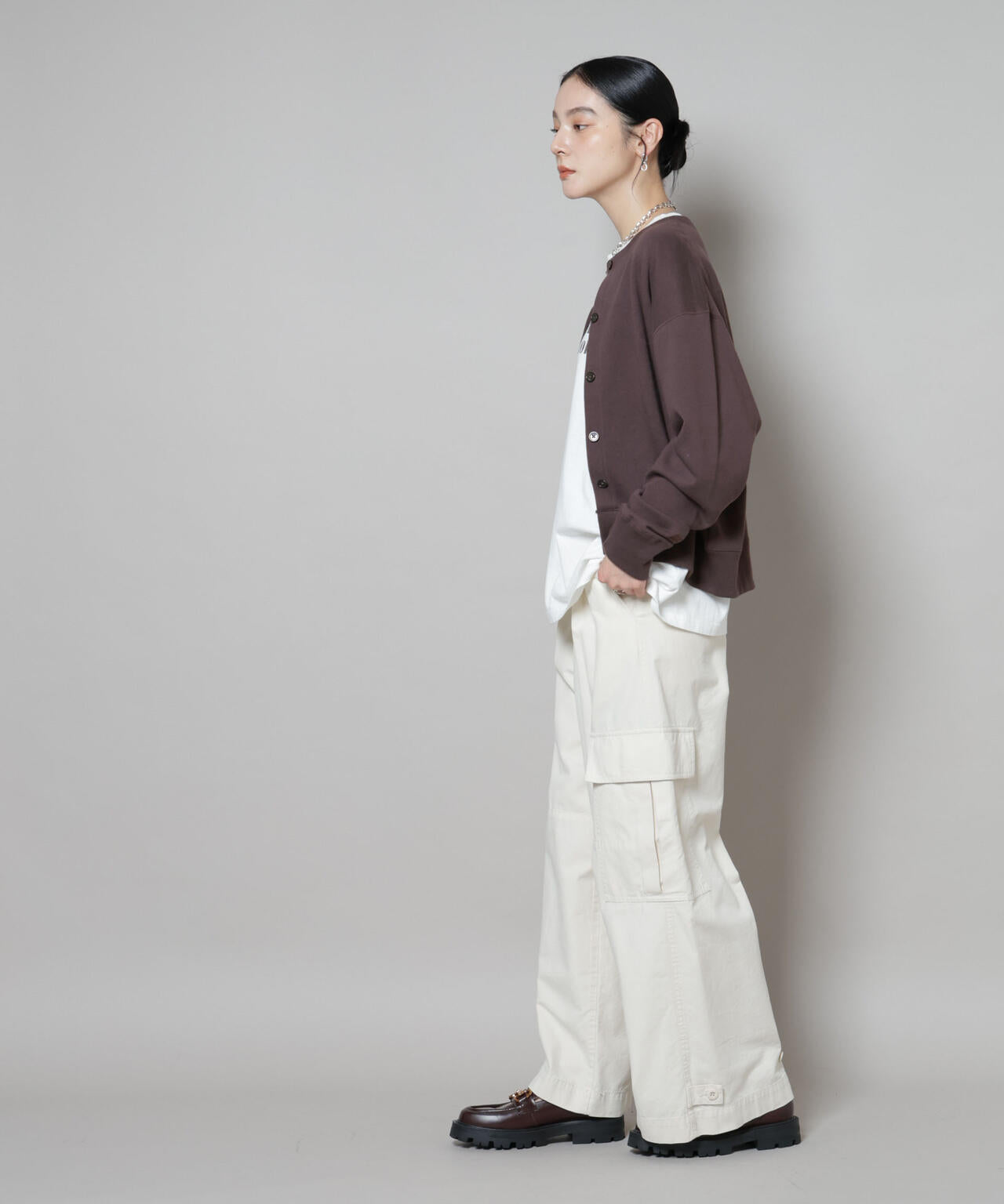 RUSSELL ATHLETIC/別注 Mini Logo Sweat Cardigan 6715223054