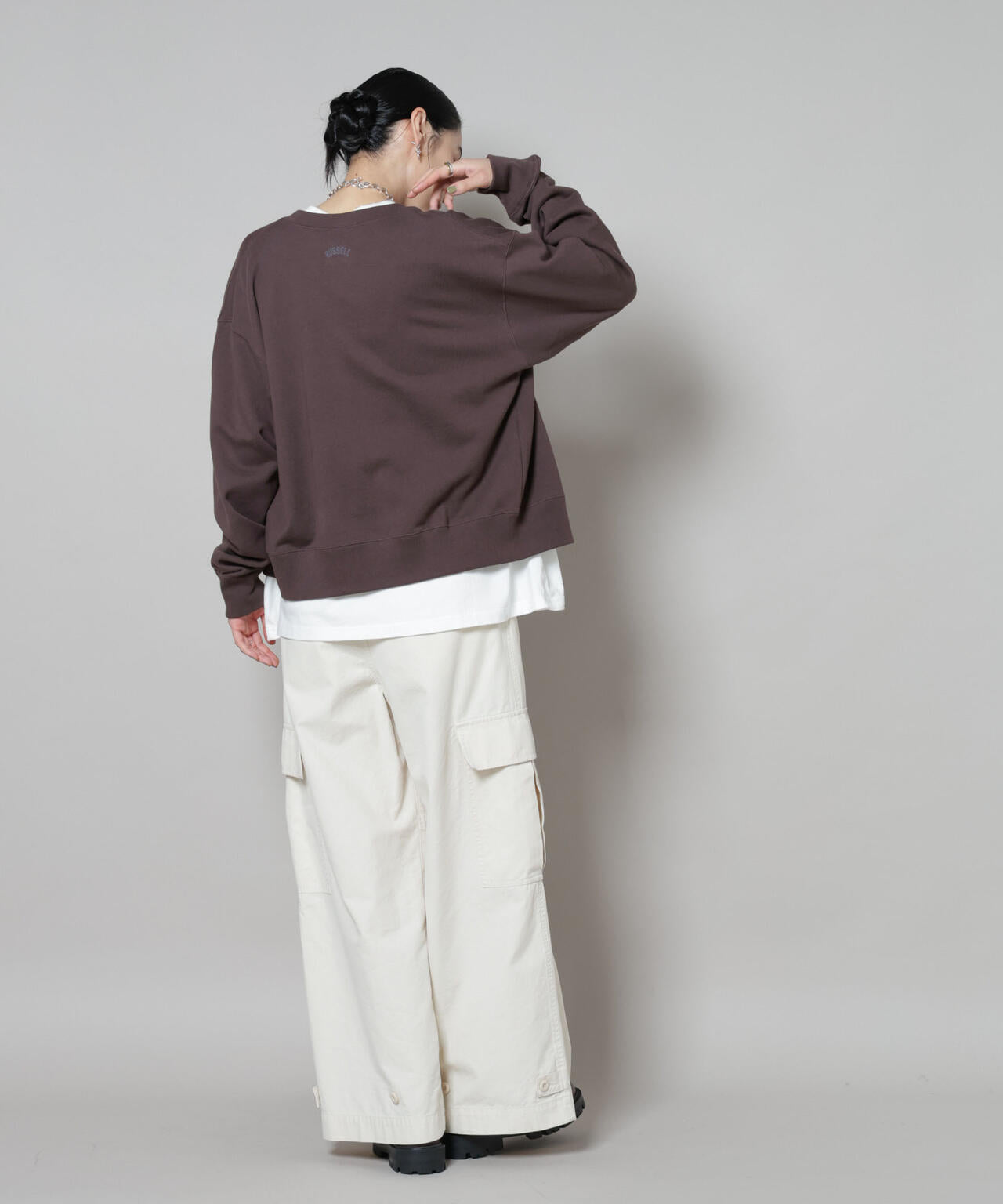 RUSSELL ATHLETIC/別注 Mini Logo Sweat Cardigan 6715223054