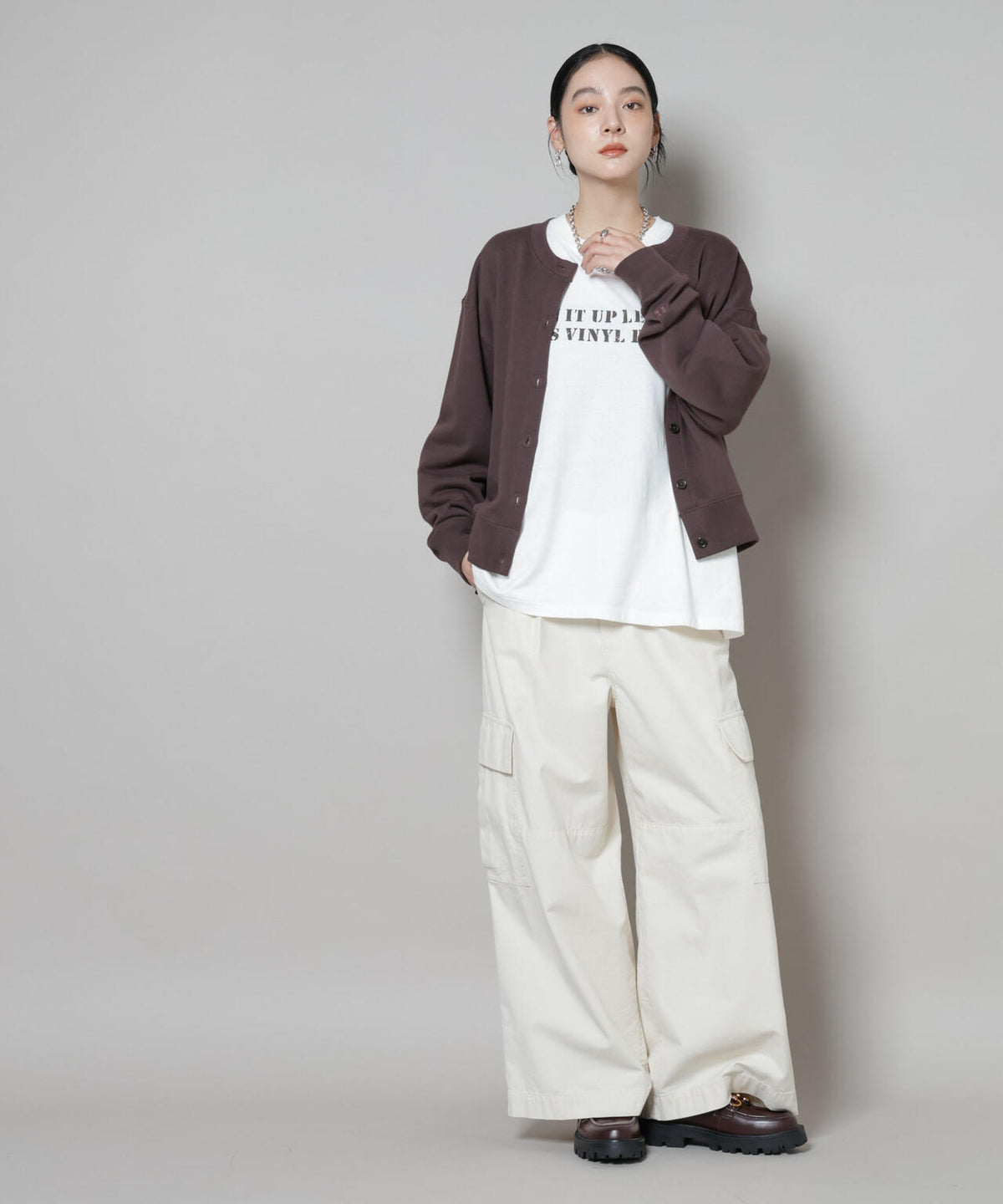 RUSSELL ATHLETIC/別注 Mini Logo Sweat Cardigan 6715223054
