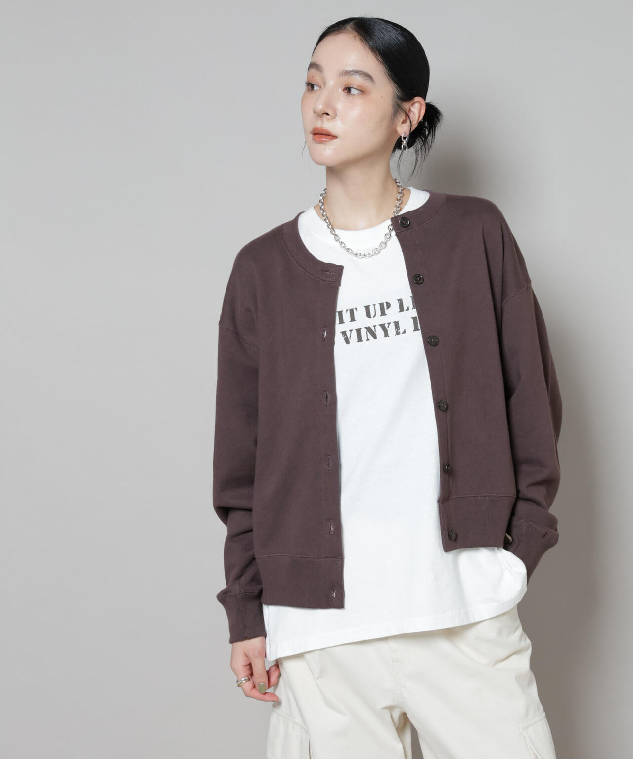 RUSSELL ATHLETIC/別注 Mini Logo Sweat Cardigan 6715223054