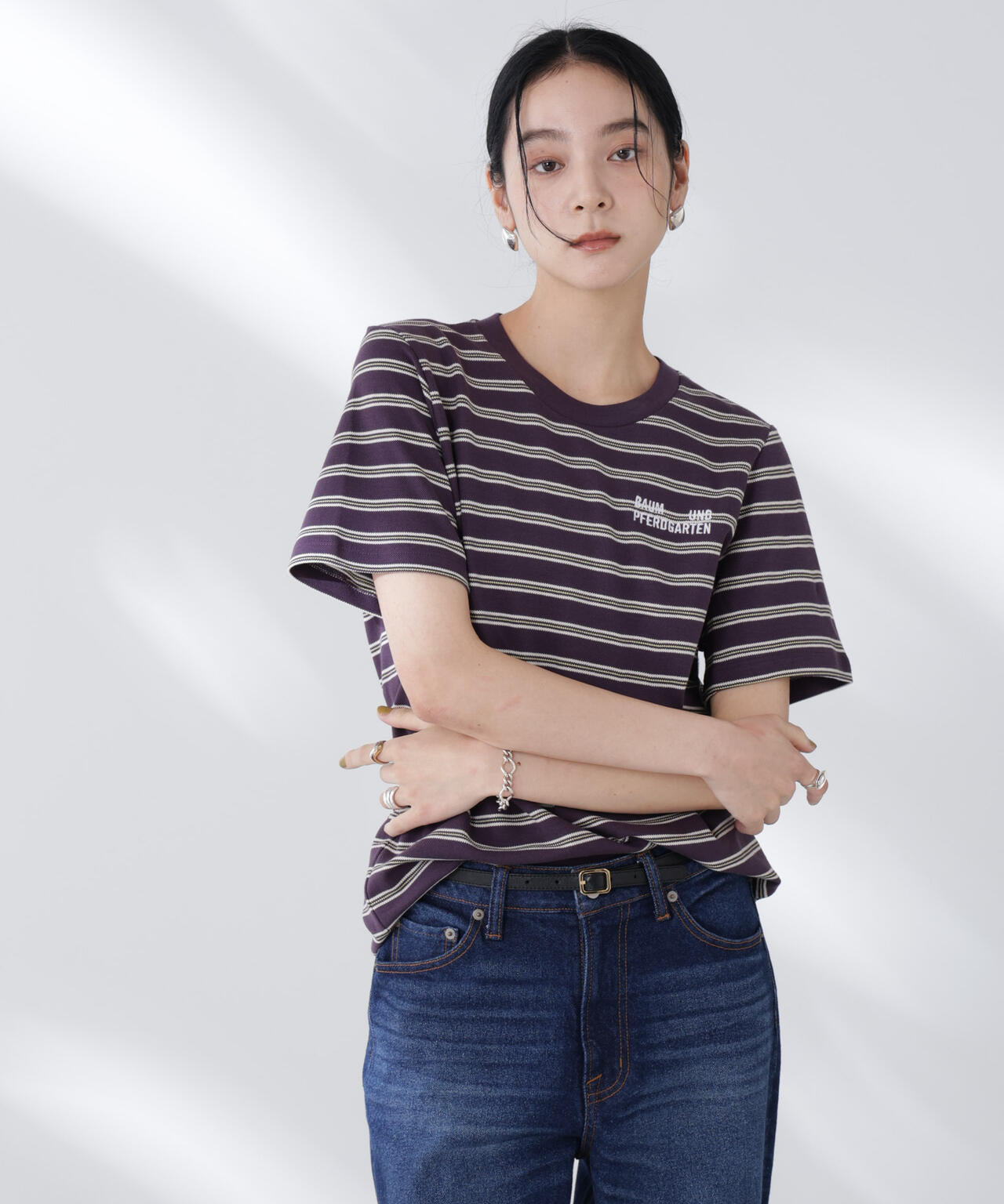 BAUM UND PFERDGARTEN/Cotton Pique Tシャツ 6715224002