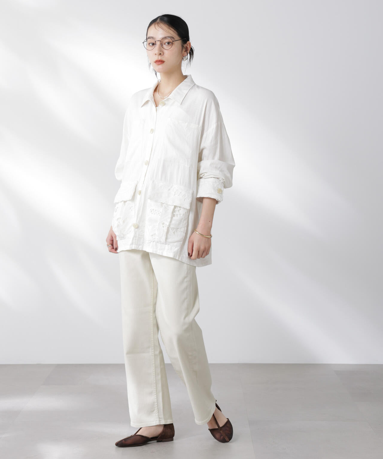 Healthy DENIM/別注 Pink Pepper Midrise ワイドデニム 6715227023