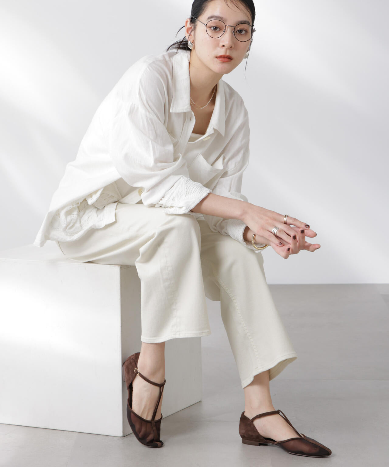 Healthy DENIM/別注 Pink Pepper Midrise ワイドデニム 6715227023