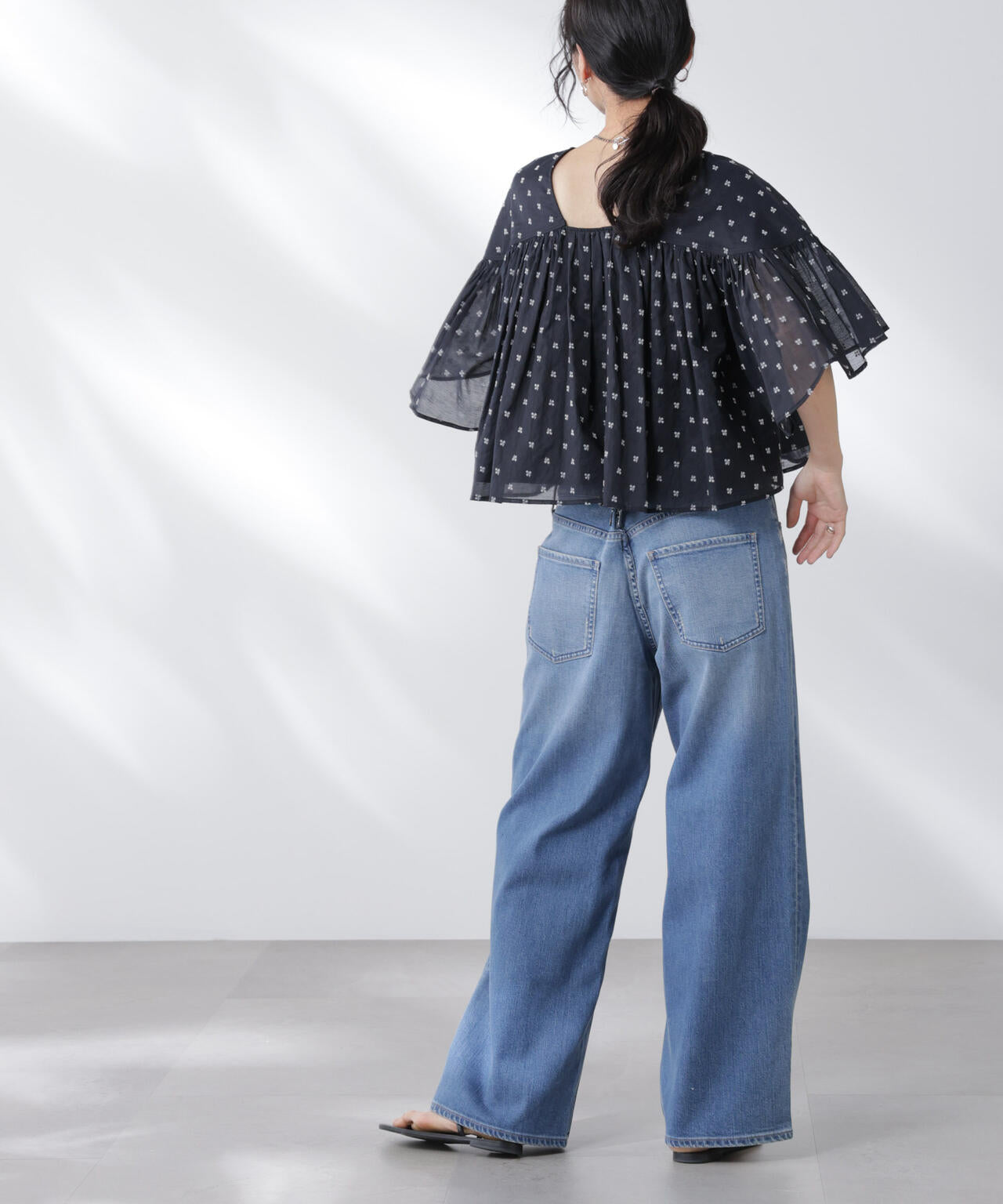 Healthy DENIM/別注 Pink Pepper Midrise ワイドデニム 6715227024