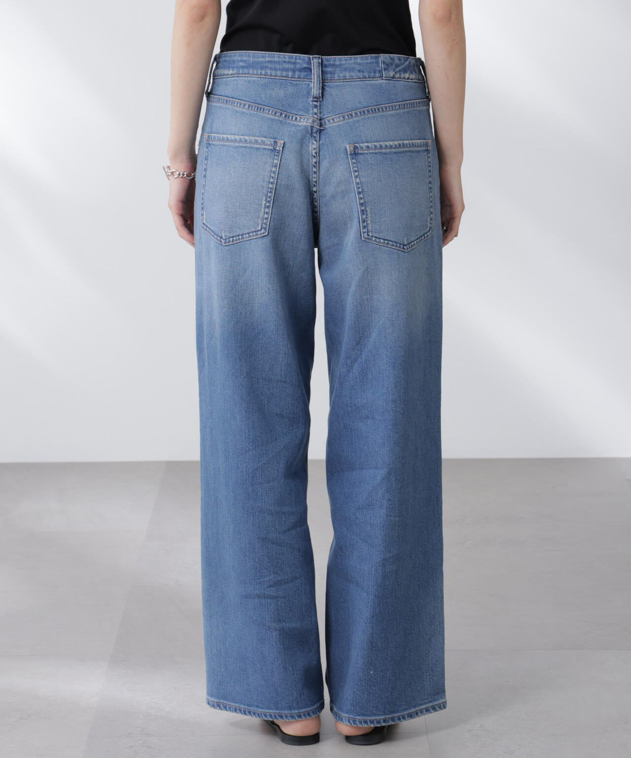 Healthy DENIM/別注 Pink Pepper Midrise ワイドデニム 6715227024