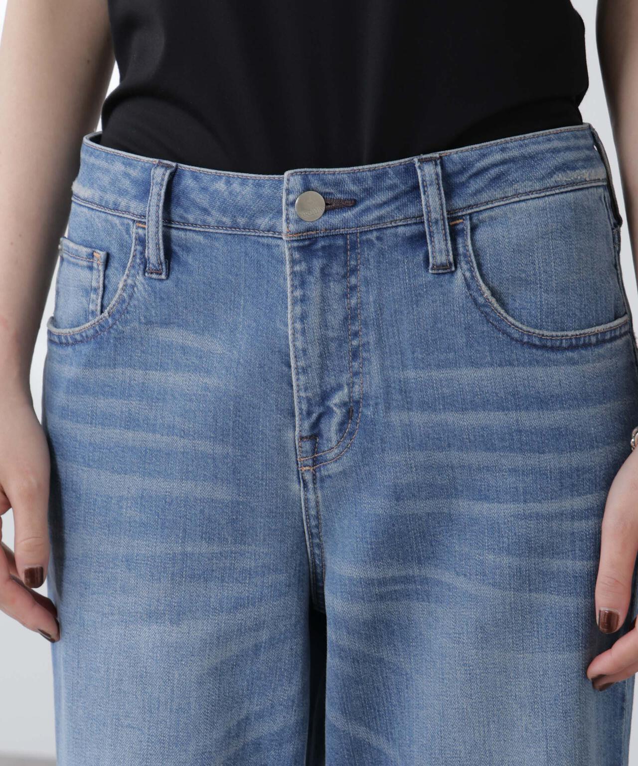 Healthy DENIM/別注 Pink Pepper Midrise ワイドデニム 6715227024