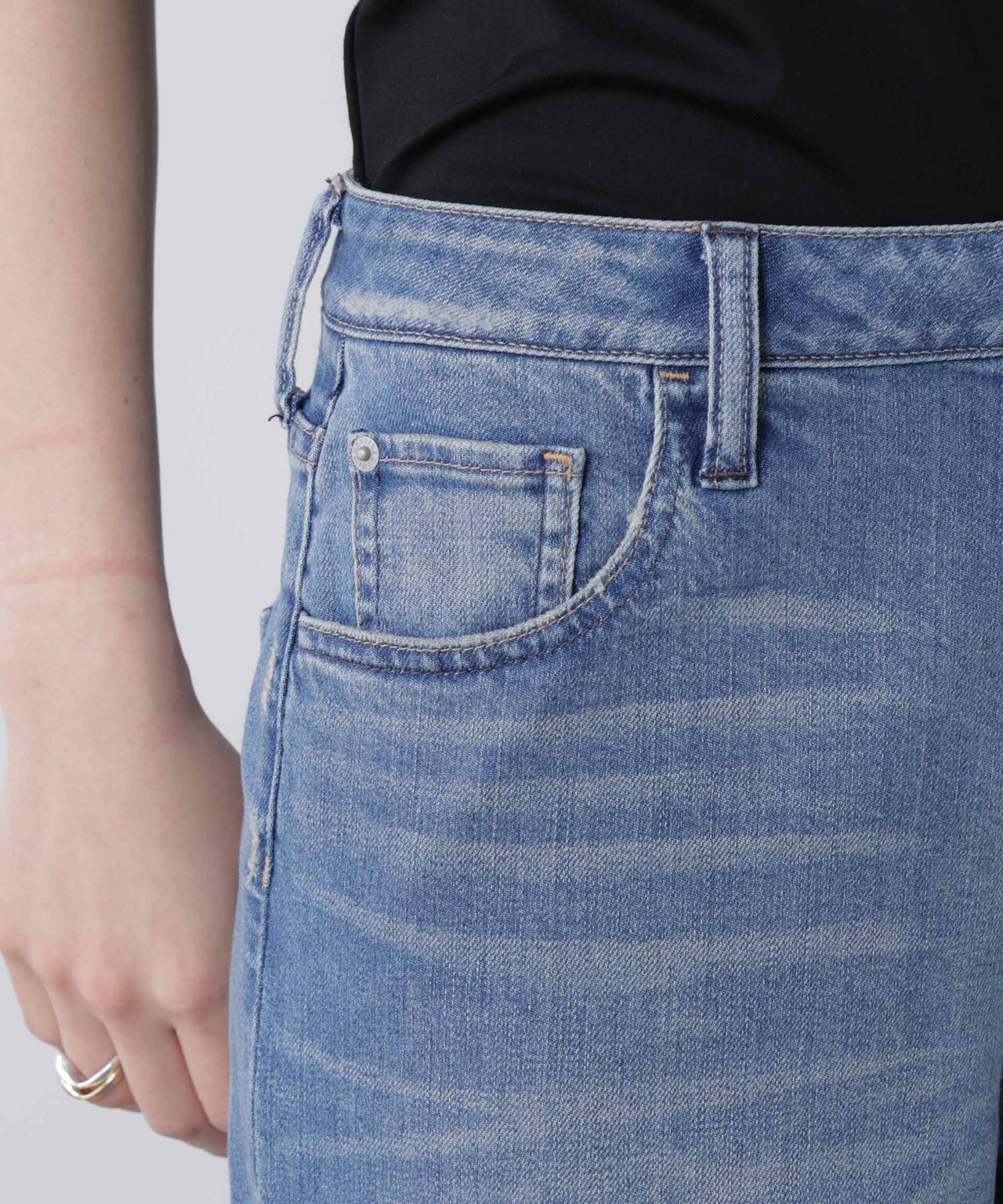 Healthy DENIM/別注 Pink Pepper Midrise ワイドデニム 6715227024