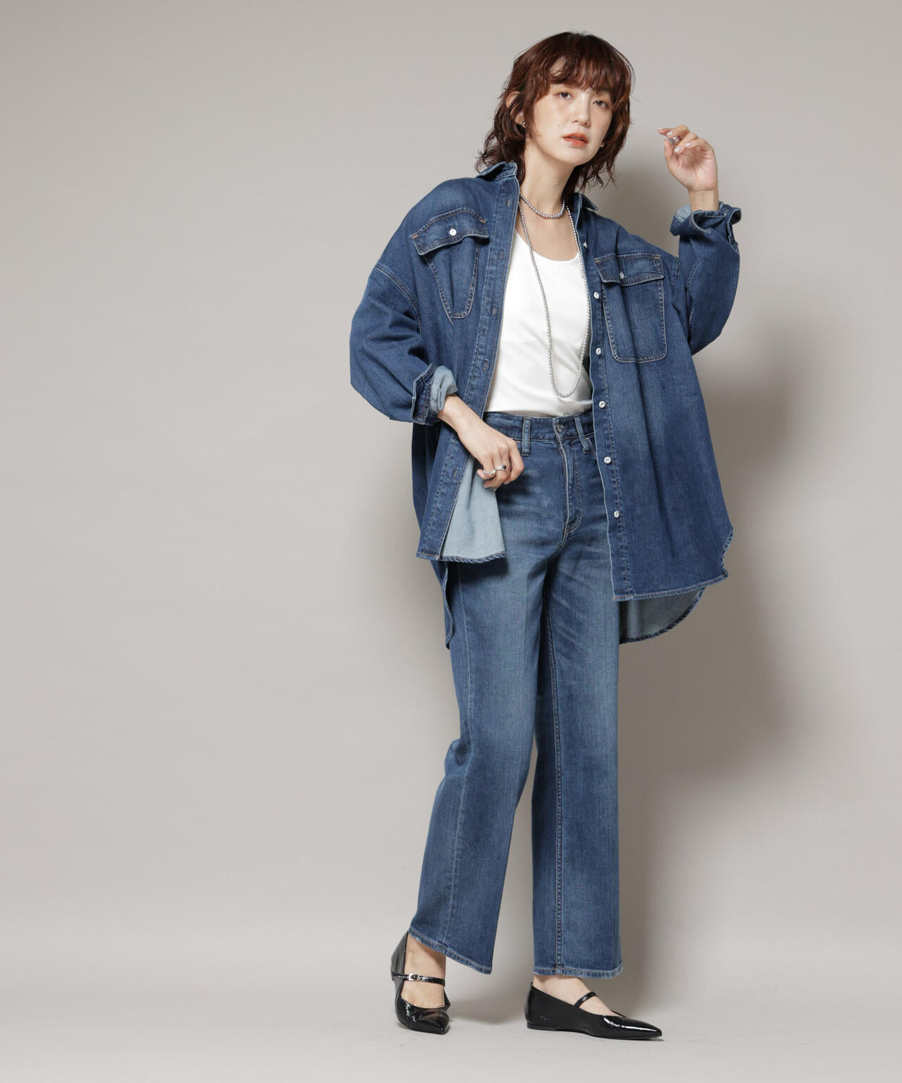 Healthy DENIM/Lotus フレアデニム 6715227025