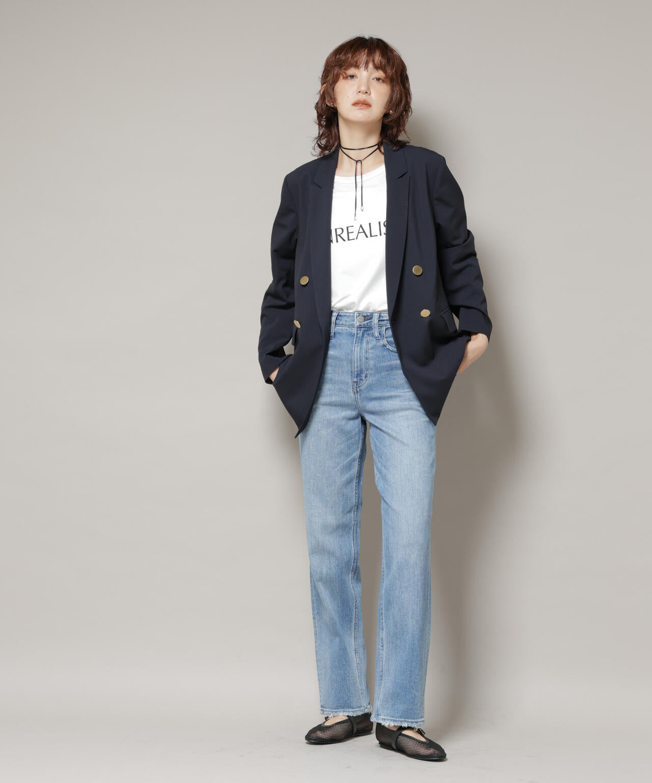 Healthy DENIM/Tallow ストレートデニム 6715227026