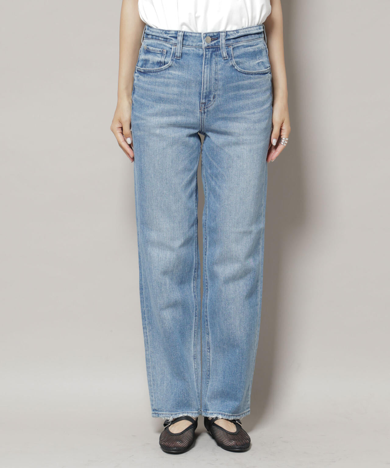 Healthy DENIM/Tallow ストレートデニム 6715227026