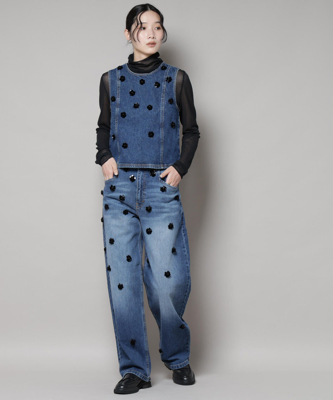 BAUM UND PFERDGARTEN/Fancy Denim パンツ(セットアップ可) 6715227046