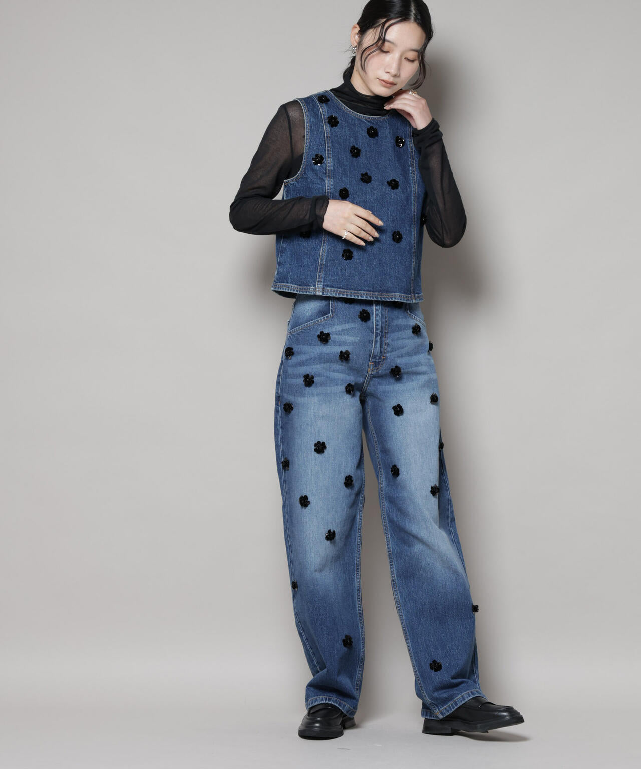 BAUM UND PFERDGARTEN/Fancy Denim パンツ(セットアップ可) 6715227046