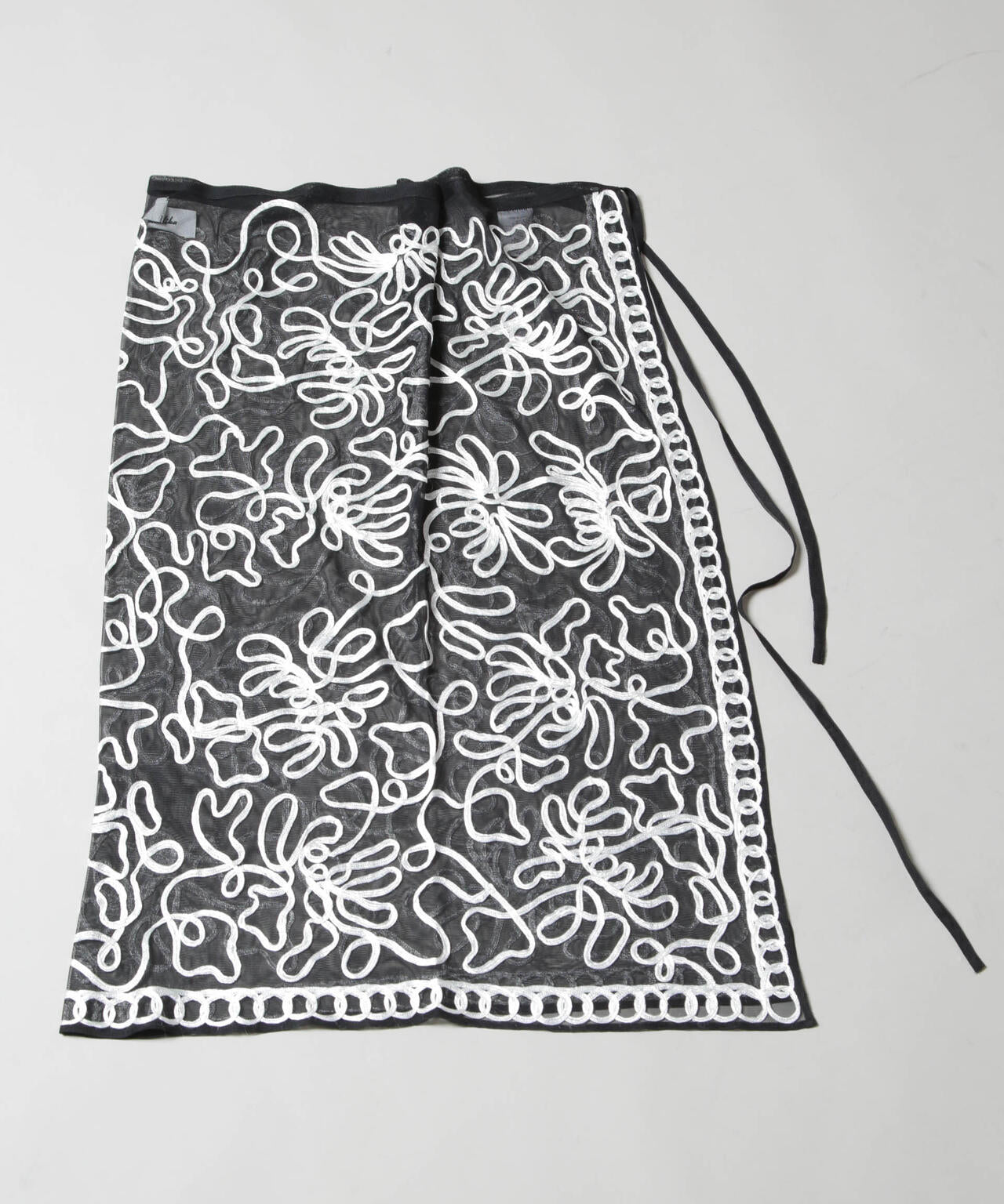 Sara mallika/TULLETAPEEMBROIDERY WRAP SKIRT 6715230011