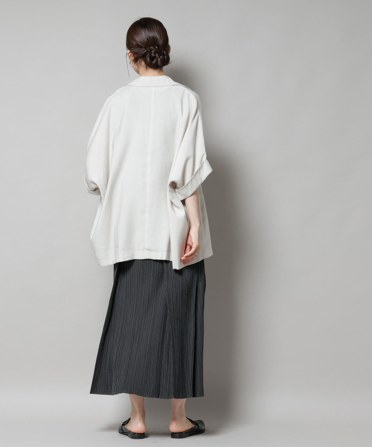 Gongdid Design/Pleated maxi skirt(セットアップ可) 6715230013