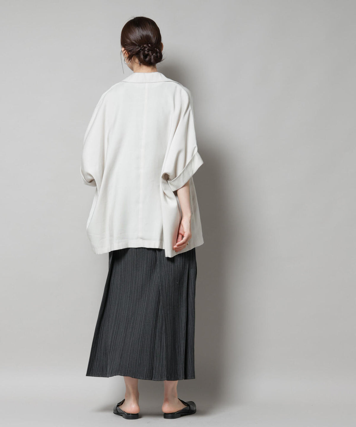 Gongdid Design/Pleated maxi skirt(セットアップ可) 6715230013