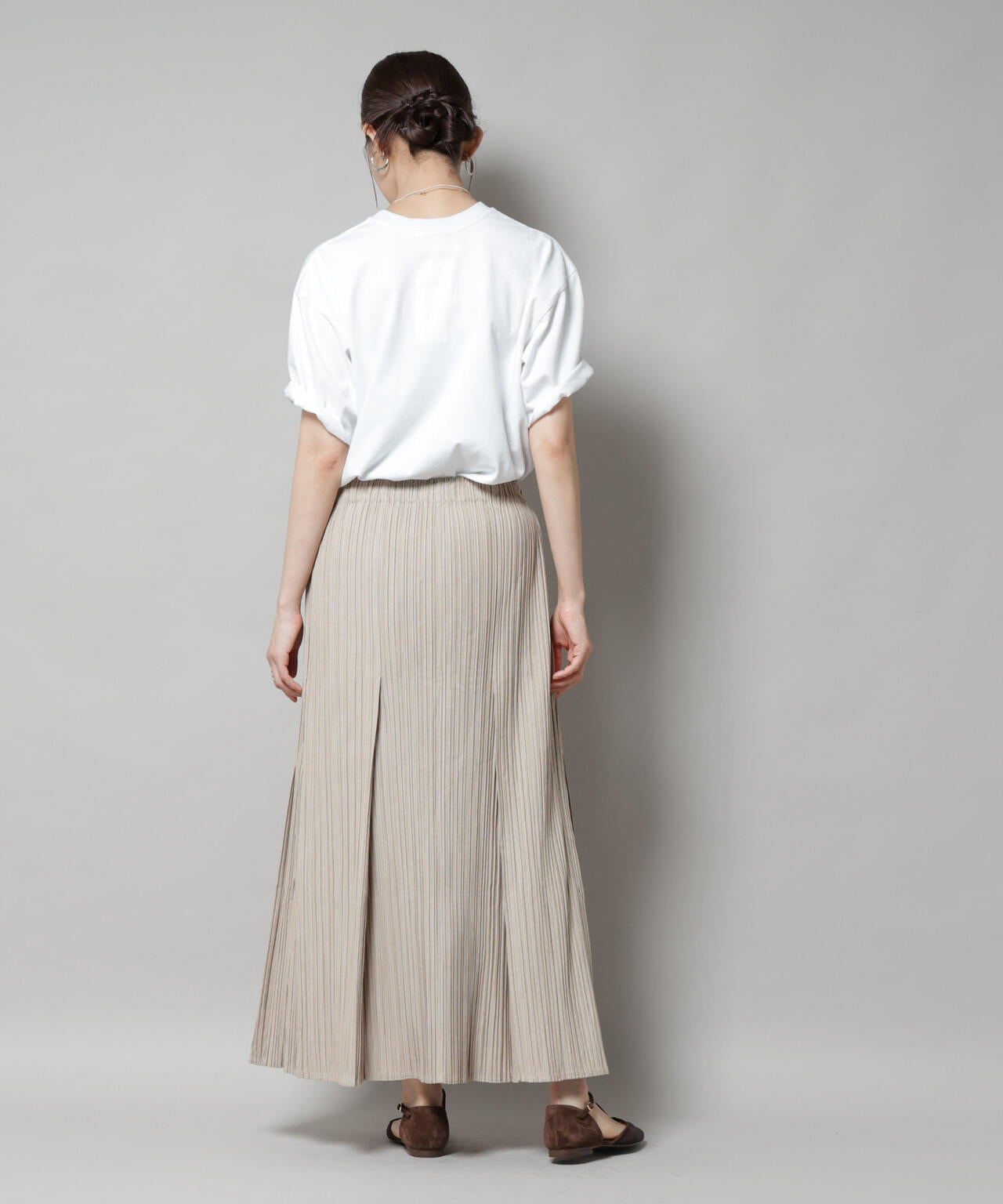 Gongdid Design/Pleated maxi skirt(セットアップ可) 6715230013
